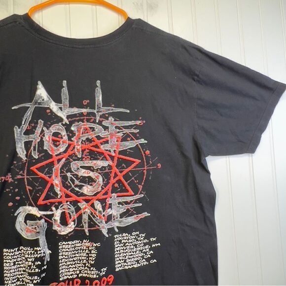 2009 Vtg Slipknot All hope is gone Band Concert Shirt L - Picture 14 of 16